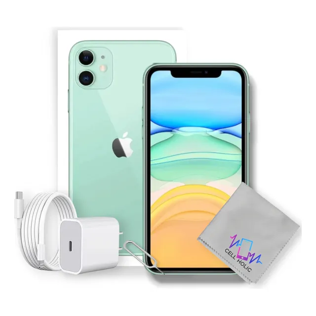 Apple Iphone 11 (256 Gb) - Verde Con Caja Original Verde (Reacondicionado)