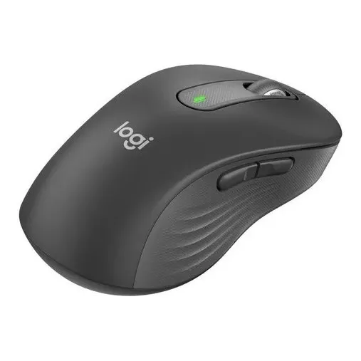 Mouse Logi Grande Para Zurdos Inalámbrico Negro