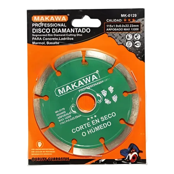 Disco Diamantado 4 1/2 Turbo Makawa