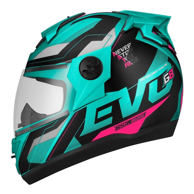 Capacete Evolution Protork 788 G8 Evo Com Narigueira Capacete Evolution Protork 788 G8 Evo Com Narigueira