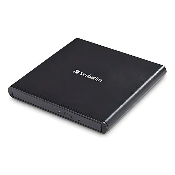 Verbatim 98938 External Cd/dvd Writer, Compact & Slimline, Usb Powered, Mac/pc Compatible, Black
