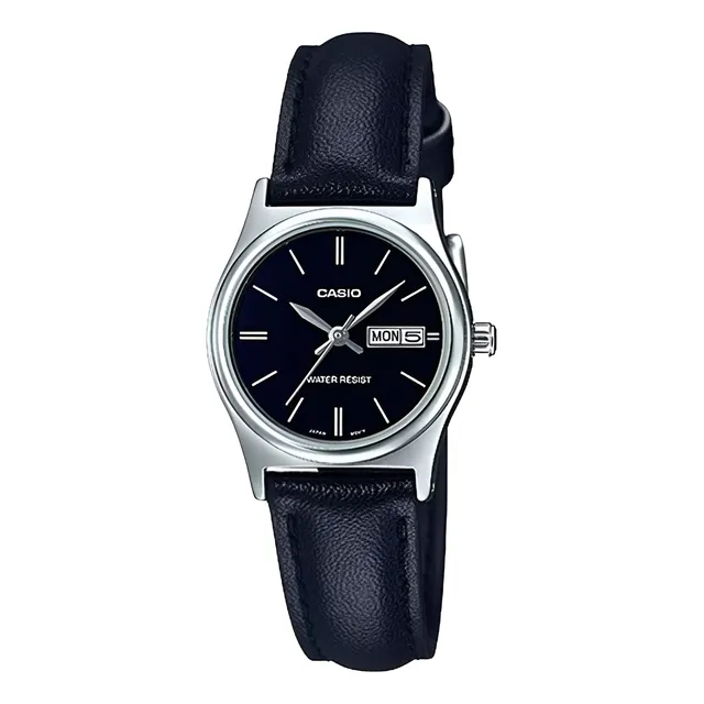 Reloj Casio Dama Calendario Malla Cuero Ltp-v006l Garantía 