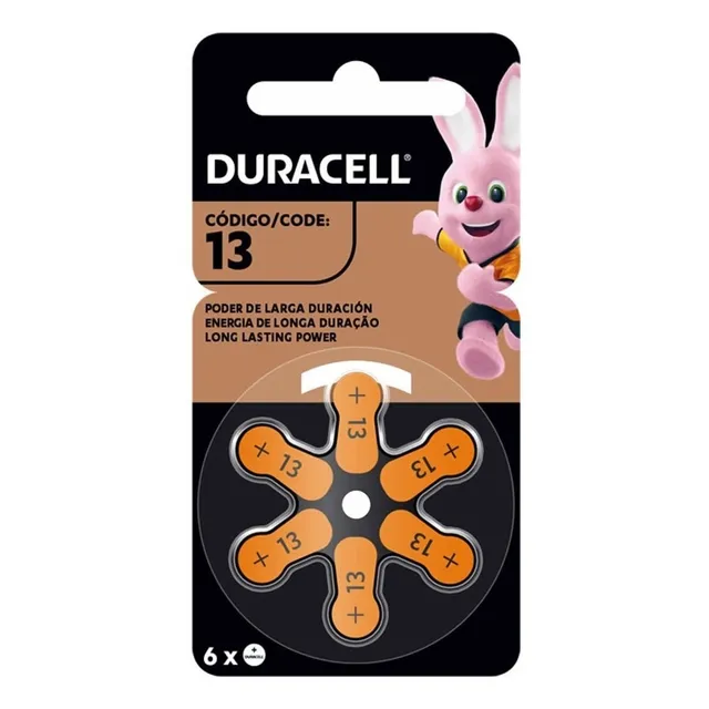 Pack 5 Pilas Duracell Numero 13 Audifonos / Tecnocenter