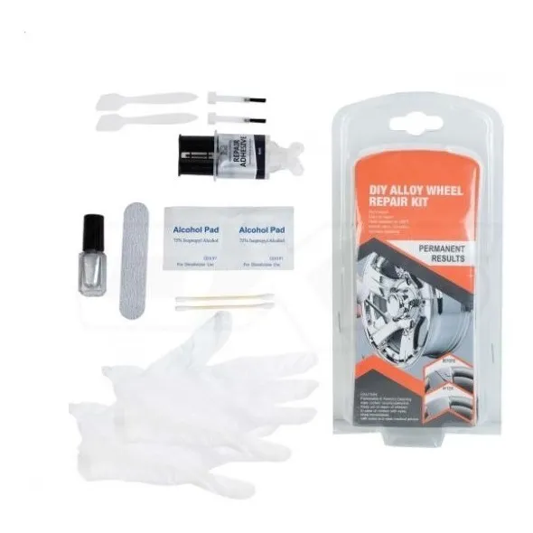 Kit Para Pulido De Llantas Repara Daños Rayones 9 Pasos