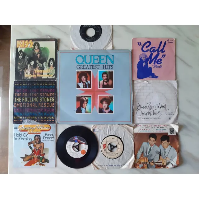 Discos De Acetato (queen -kiss -bee Gees- The Rolling Stones