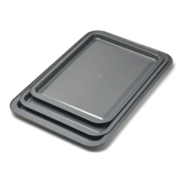 Set De 3 Bandejas Para Galletas Asar Horno Asado Press
