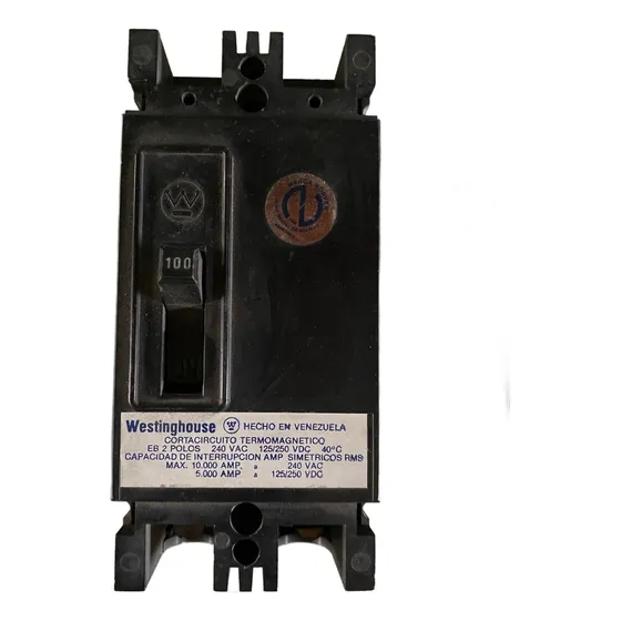 Breaker  Industrial 2 Y 3 X 100 Amp  Westinghouse