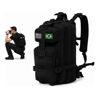 RCMochila Tática Militar Impermeável 30 L Super Reforçada