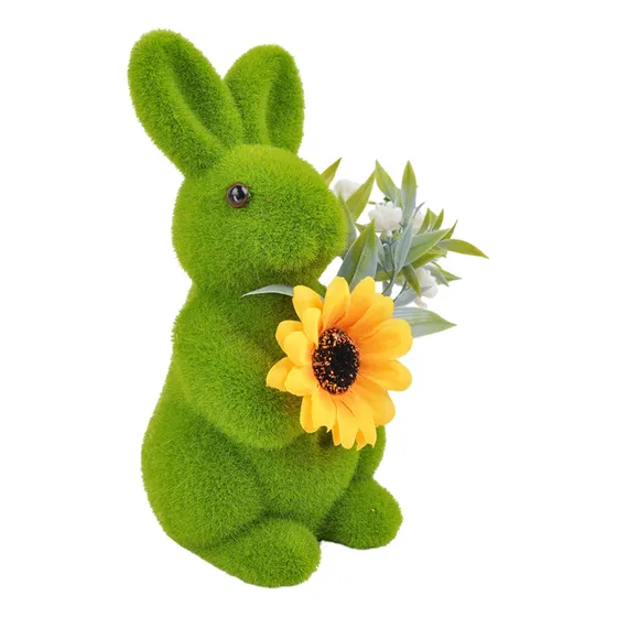 Adorno De Conejo De Pascua Artificial Con Forma De Conejito 