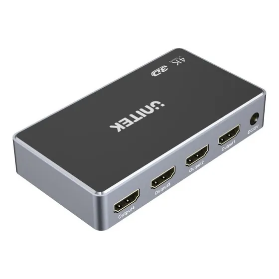 Splitter Premium Hdmi - 1 In 4 Out - 4 Salidas - 4k Unitek