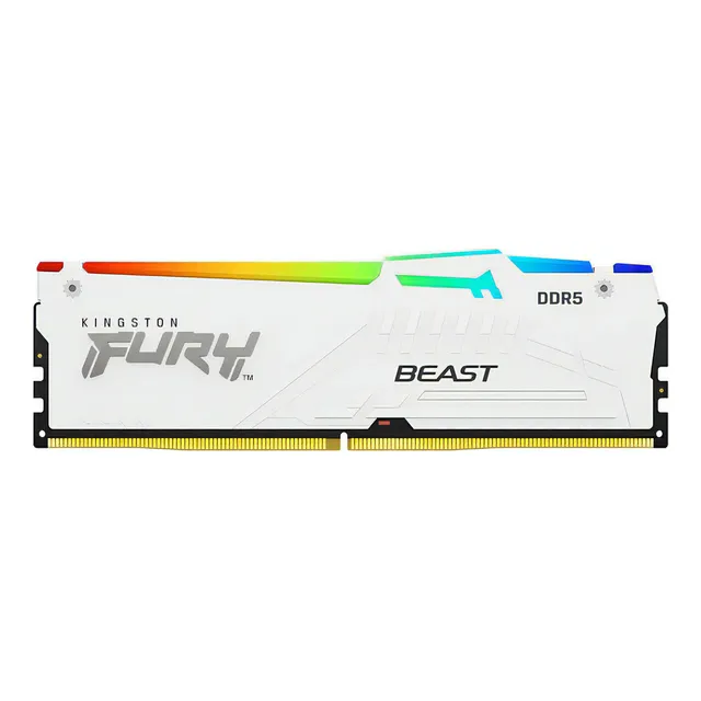 Memoria Ram Kingston Fury Beast Rgb White Ddr5 16gb 5600mt/s