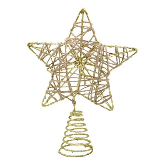Puntero Estrella Árbol De Navidad Adorno Punta Navideño