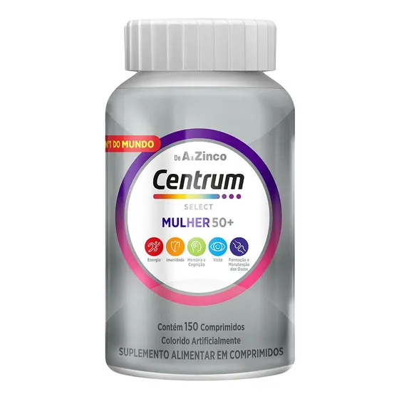 Multivitamínico para Idosas Centrum Mulher Select 50 + 150 Comprimidos