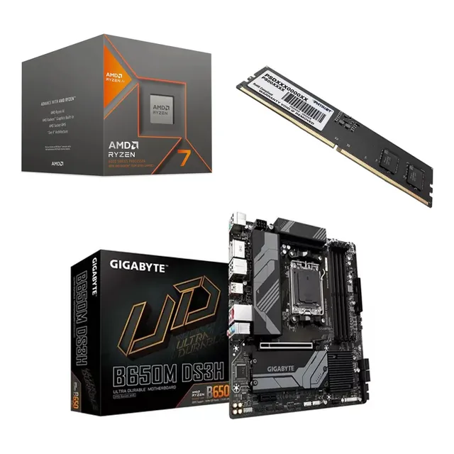 Combo Ryzen 7 8700g +  Gigabyte  B560m Ds3h + 8gb 4800
