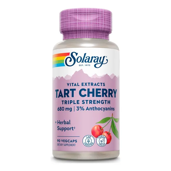 Suplemento Solaray Triple Strength De Extracto De Cereza Áci