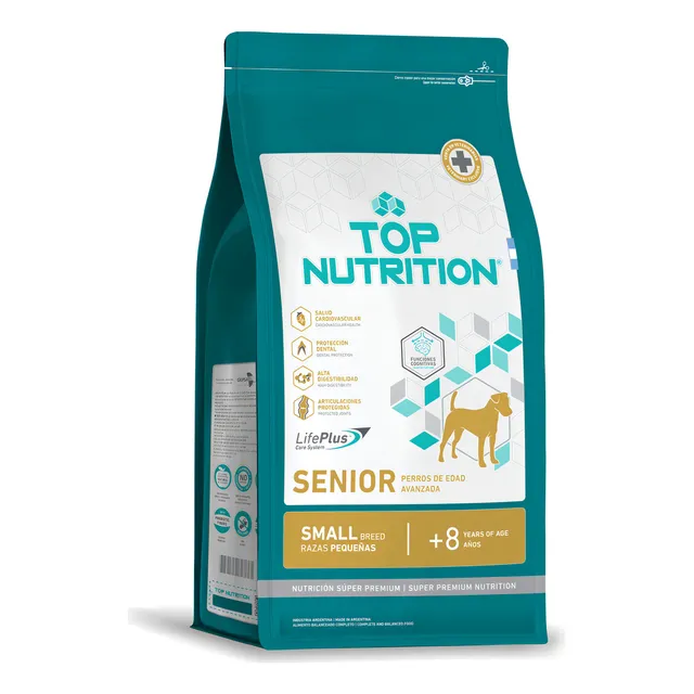 Alimento Top Nutrition Perro Senior Razas Pequeñas 7,5kg