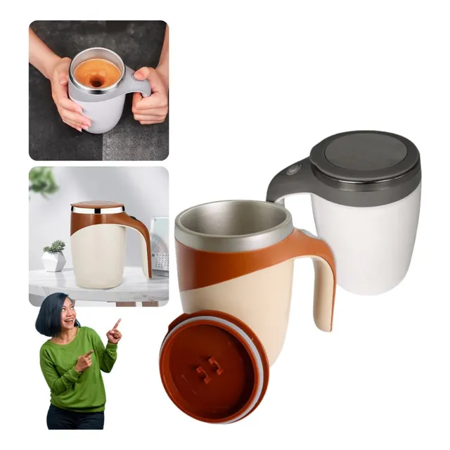 Caneca Mixer Inox Automática Elétrica Misturador 380ml