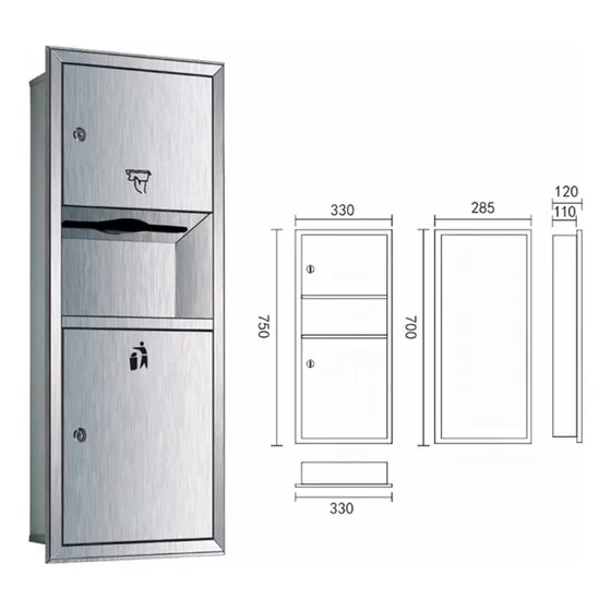     Dispensador De Toallas De Mano Empotrado De Acero Inox