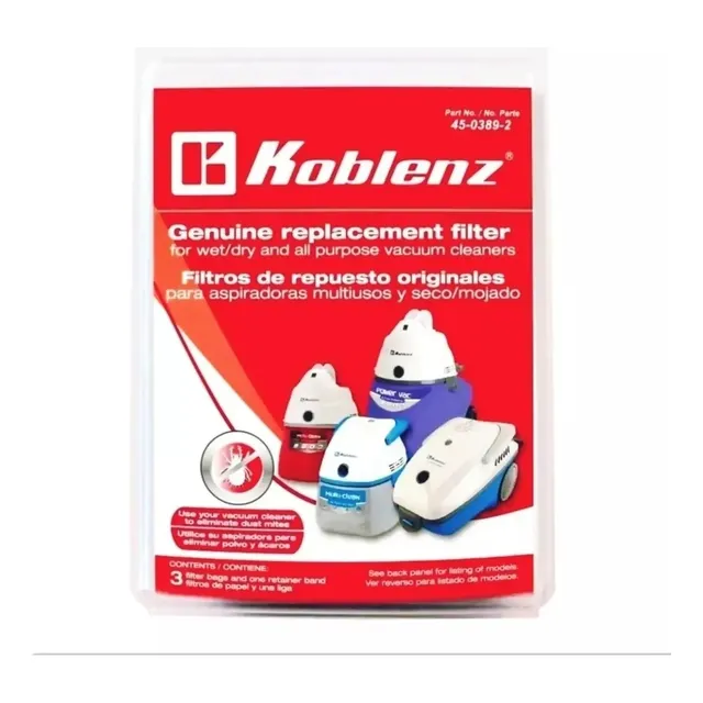 Filtro De Repuesto Koblenz 45-0389-2 Aspiradora