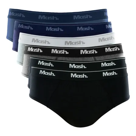 Kit 6 Cuecas Masculino Slip Mash De Algodão Macio Original