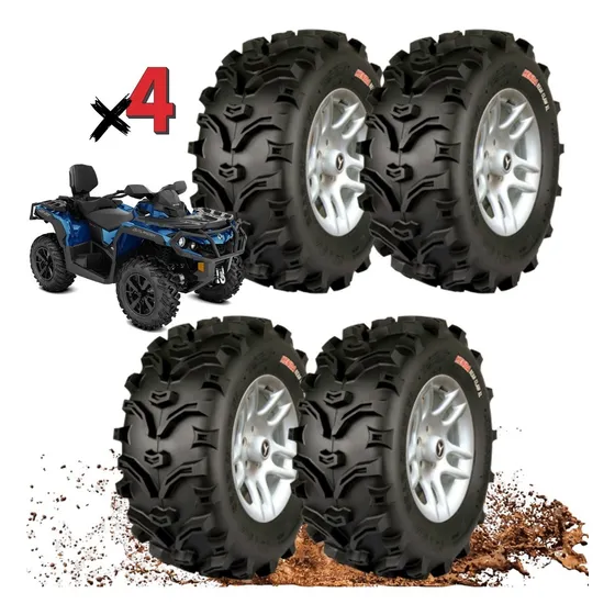 Jogo Pneu Kenda K299 25/8-12 + 25/10-12 Can Am Polaris