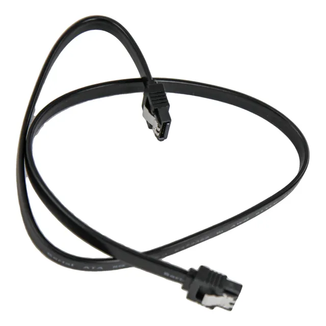 Cable Sata 3 Datos 6 Gb/s Reforzado Con Traba Pack X 2u Htec