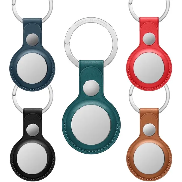 Funda Protector Estuche Llavero Cuero Para Airtag Apple Gps