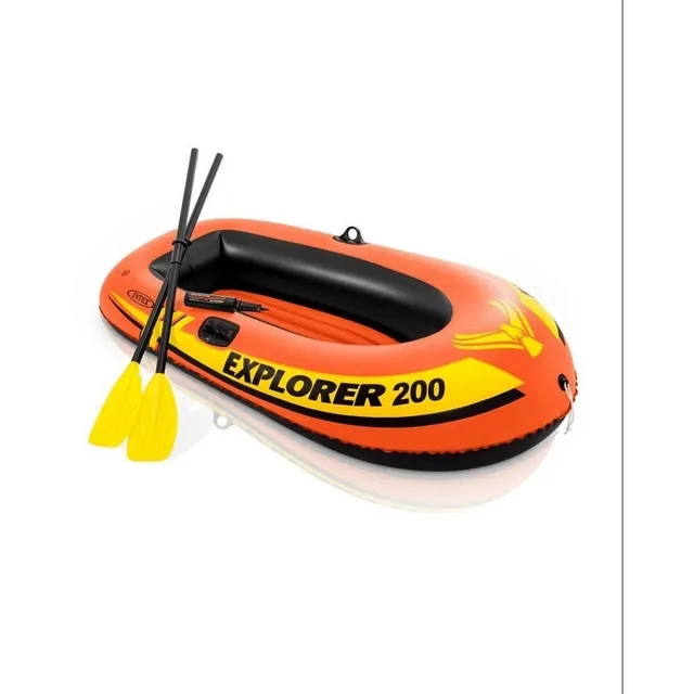 Bote Explorer 200 Intex Inflable Con Bomba Y Remos