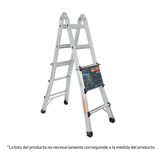 Escalera Multiposición Telescópica 4,5 Ml, 140 Kgs, Truper