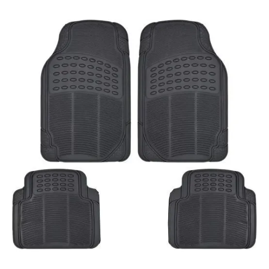 Cubre Alfombra Goma Pesada Universal 4 Piezas Auto Camioneta