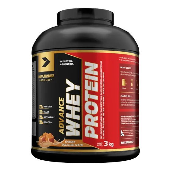 Whey Protein Body Advance 3kg Creatina + Glutamina + Bcaa