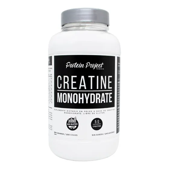 Protein Project Creatine Monohydrate Suplemento 200gr 6c