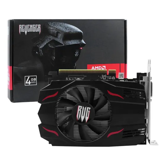 Placa Vídeo Gamer Amd Rx560 4gb Clock 6000mhz Pci-e 3.0x8