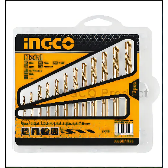 Ff Set 12 Mechas Taladro Metal 2-8mm Blister Ingco Akdb1125