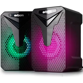 Caixa De Som Pc Notebook Gamer Caixinha Usb Potente Led Caixa De Som Pc Notebook Gamer Caixinha Usb Potente Led