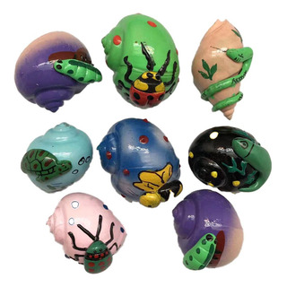 Conchas De Cangrejo Ermitaño Con Diseños De Criaturas Mmvole Conchas De Cangrejo Ermitaño Con Diseños De Criaturas Mmvole