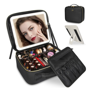 Estuche De Maquillaje Multifuncion Con Espejo Luz Maquillaje Estuche De Maquillaje Multifuncion Con Espejo Luz Maquillaje