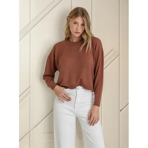 Sweater Nano Escote Redondo Corto #sw2404