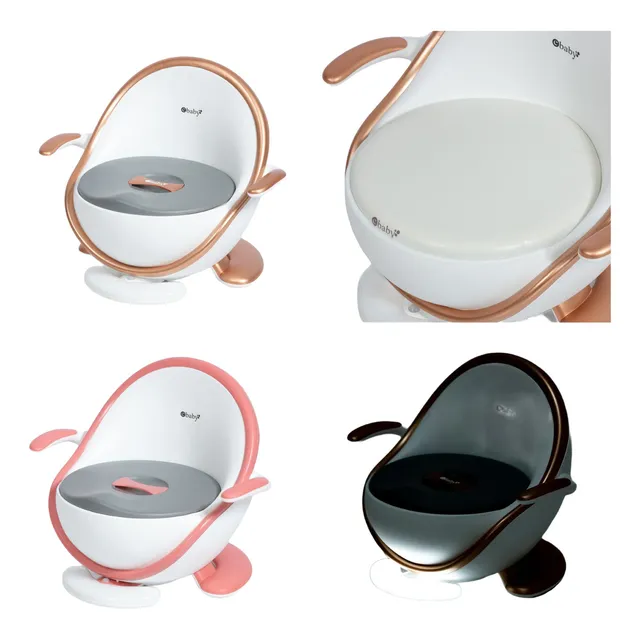 Bacin Urinario Inodoro Para Bebe Niños De Lujo Ebaby Musical Color Beige Baño Con Apoya Brazo