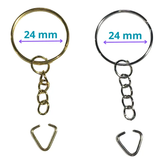 Promo Aro Llavero Acero 24mm Pack 200 Unid.