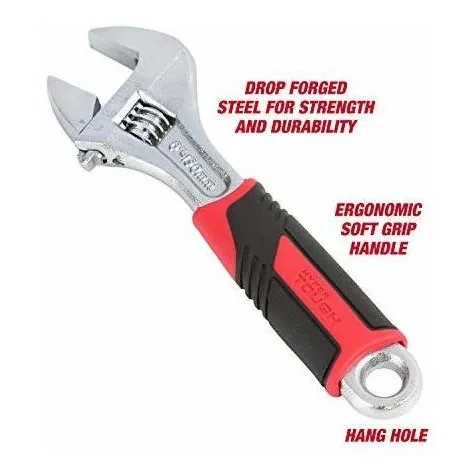 Hyper Tough Llave Ajustable 6.0 In Agarre Ergonomico