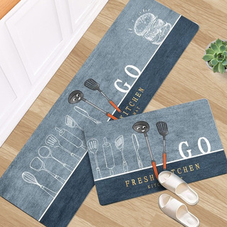 Juego De Alfombrillas De Cocina Para Baño, 2 Piezas Juego De Alfombrillas De Cocina Para Baño, 2 Piezas