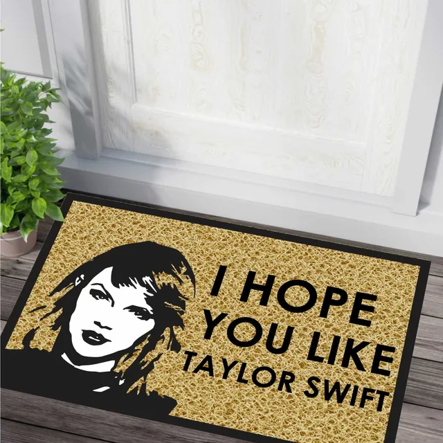 Tapete Capacho I Hope You Like Taylor Swift 60x40 Porta Casa