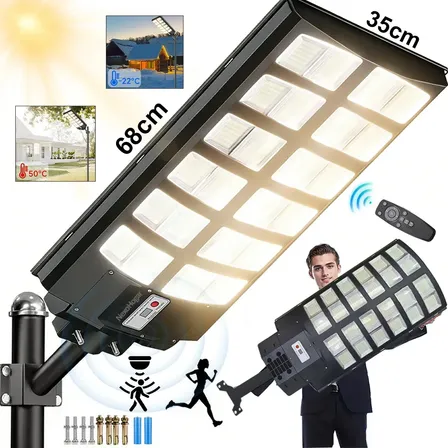 Lámpara Solar de Exterior NexoHogar para Alumbrado Público
