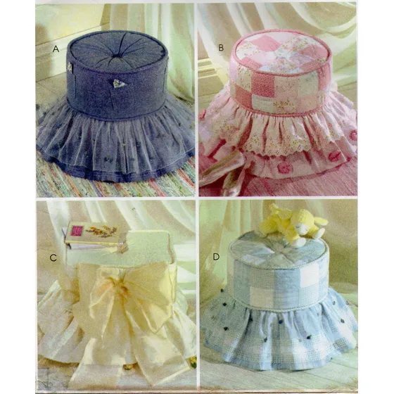 Mccall 's 4894 Casa Decoracion Costura Pattern Tuffets