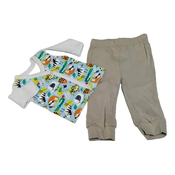 Conjunto Primera Ropa Para Bebe En Algodón  Ajuar Buzo Calza