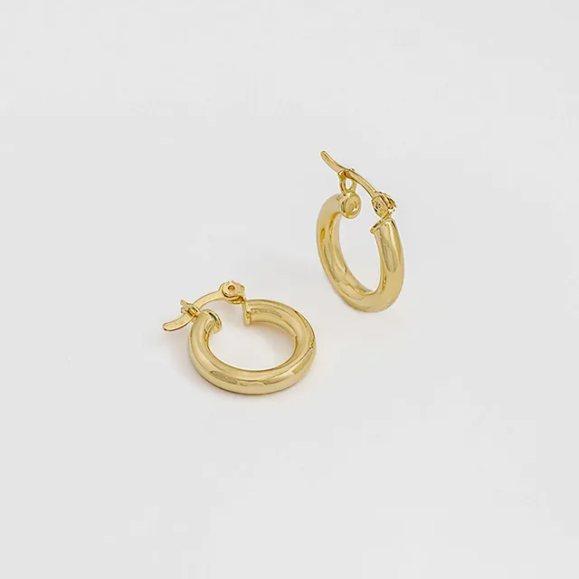 Arete Candonga En Oro Laminado