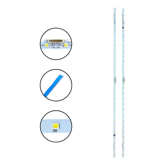 Tiras De Led De Reposição Para Tv Un43nu7100 Un43nu7100g Un43nu7300 Un43ru7100 Un43nu7100ag E 46cm De Comprimento