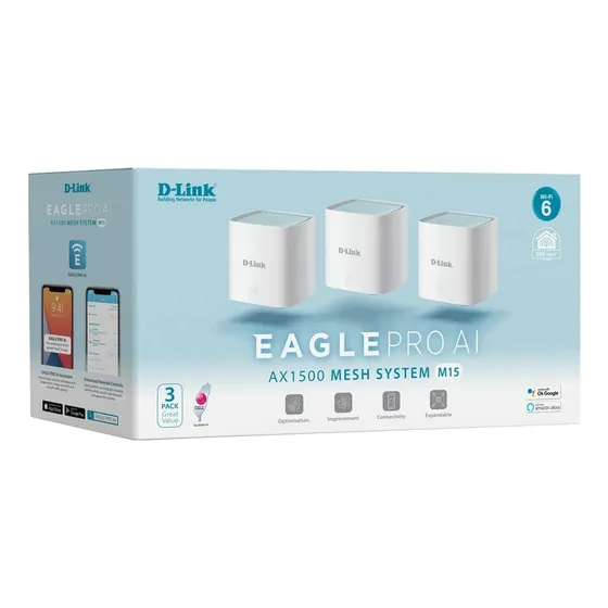 Router Mesh Wifi6  Ax1500  Dlink 3pack Gigabits