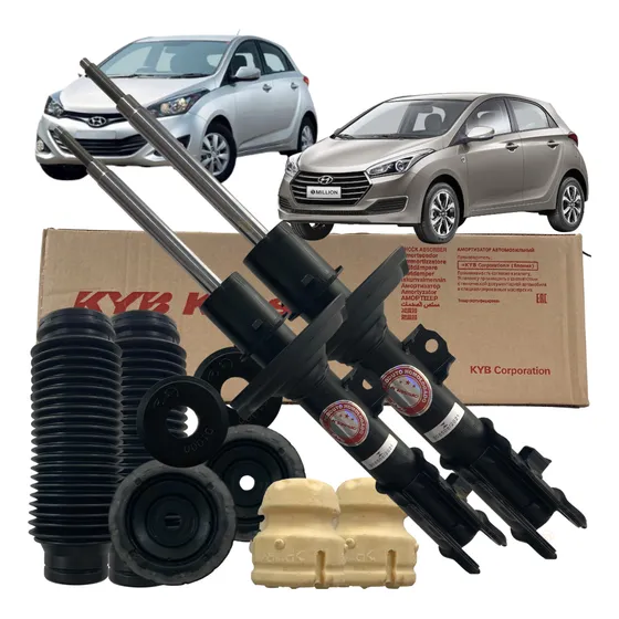 2 Amortecedor Dianteiro Kayaba + Kits Para Hb20 2012 A 2019